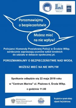 Plakat dotyczący debaty społecznej zawierający informacje przedstawione w tekście.