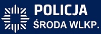 Logo policji oraz napis POLICJA Środa Wlkp.
