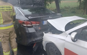 kolizja dwóch aut